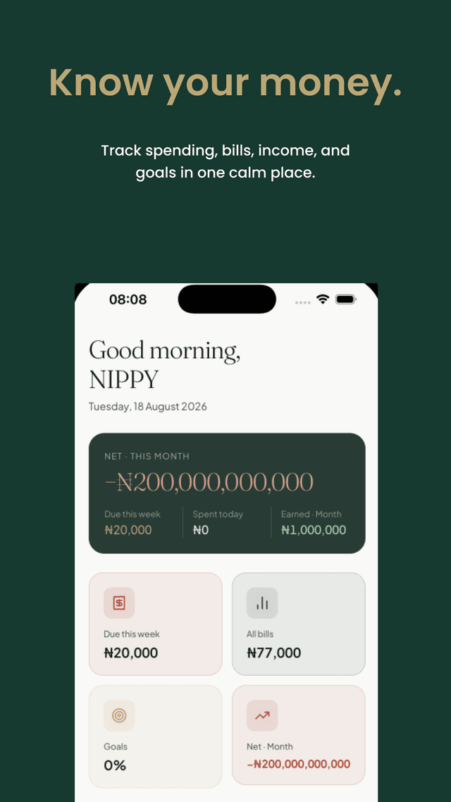 Aku' App Screens 1